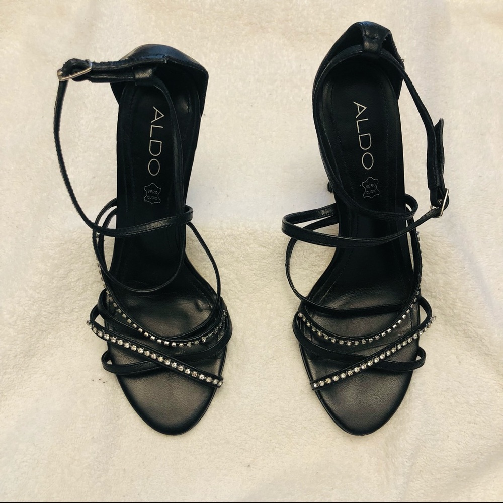 ALDO Women’s Black Strap Shoe - Size 36